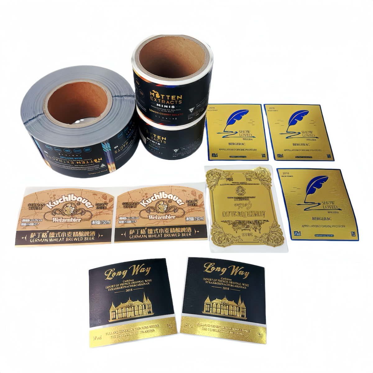 Stickers for tubes/jars